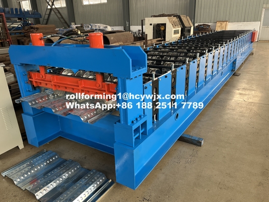 PLC 제어 된 바닥 데크 롤 형성 기계 400mm H 빔 강철 프레임 1220mm 너비