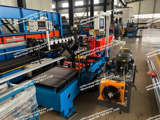 Automatic Opening and Closing Stud and Track Roll Forming Machine with 0.8-1.8mm Thickness 0-35m/min Capacity and 21.5kw Power
