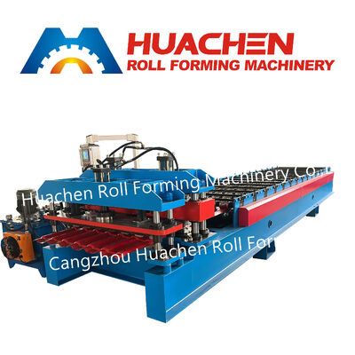 High Efficiency Gear-Driven Trapezoid Steel Sheet Roll Forming Machine