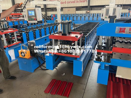 품질  Plc Control Metal Wall Panel Machine 12 Stations For Building Industry 공장