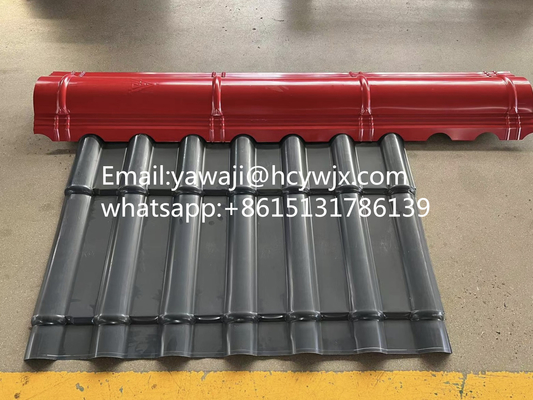 400mm 45# 기계를 형성하는 기계 기와 목록을 형성하는 강철 리지 모자 목록