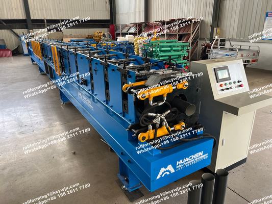 둥근 빗자루 롤 형성 기계 빗물 다운 파이프 / 물 파이프