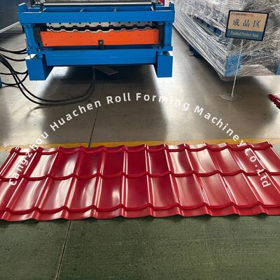 파나소닉 PLC 제어 및 45# 강철 담금질을 갖춘 고속 15m/min 이중층 골판지 롤 성형기