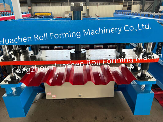 Metal floor laid with high-strength steel sheet forming machine