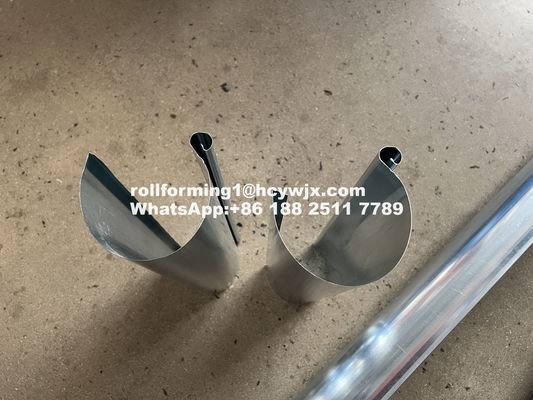 PLC 및 컨버터 제어 된 오프라인 지원을위한 굴뚝 롤 형성 기계