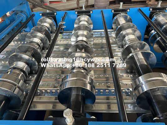 PLC 제어 된 바닥 데크 롤 형성 기계 400mm H 빔 강철 프레임 1220mm 너비