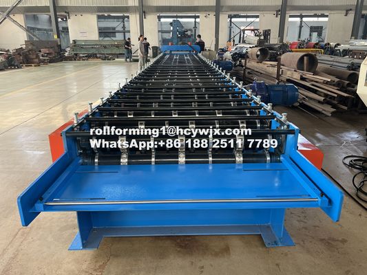 PLC 제어 된 바닥 데크 롤 형성 기계 400mm H 빔 강철 프레임 1220mm 너비