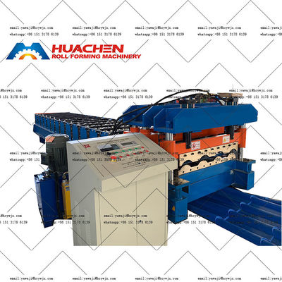 0.3-0.6mm 재료 두께 벽 지붕 타일 롤 형성 기계와 70mm 샤프트 지름