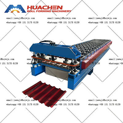 현대적인 듀플 데크 지붕 롤 포밍 머신 고속