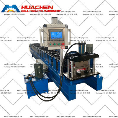 내구성 있는 수압 지붕 롤 형성 기계 0.3-0.6mm 재료 두께와 CR12 커터 재료