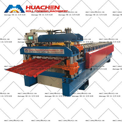 PPGI / GI 재료를 위한 젤리화 금속 지붕 패널 듀얼 데크 롤 형성 기계