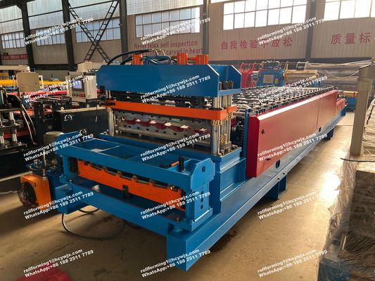 보스니아 헤르체고비나 금속 지붕 벽 패널용 이중층 롤 성형기