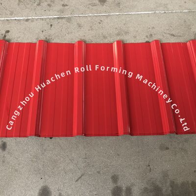 1250mm 폭, 15m/min 속도, PPGI/GI 재질용 이중층 롤 성형기 (유광 패널용)