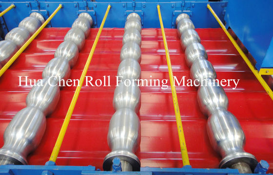 7.5Kw 유압력 타일과 CE와 지붕 이중 레이어 냉각 압연 성형 기계