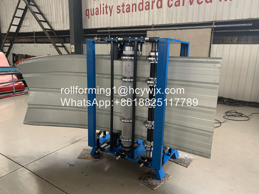 Ppgi Gi 6m/Min 지붕 시트 압착 기계 Plc 수동 굽힘