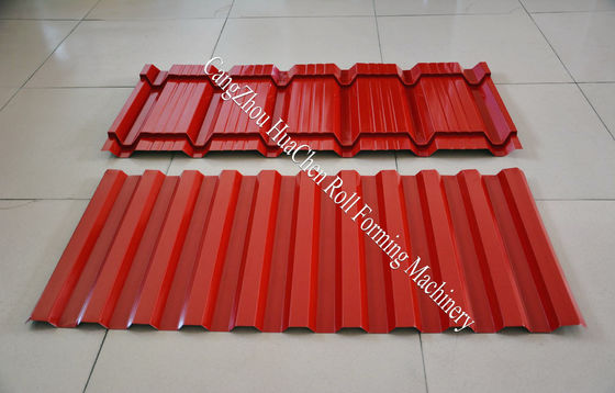 형성 속도 8-12m/min 이중 레이어 롤 성형기 샤프트 직경 76 밀리미터